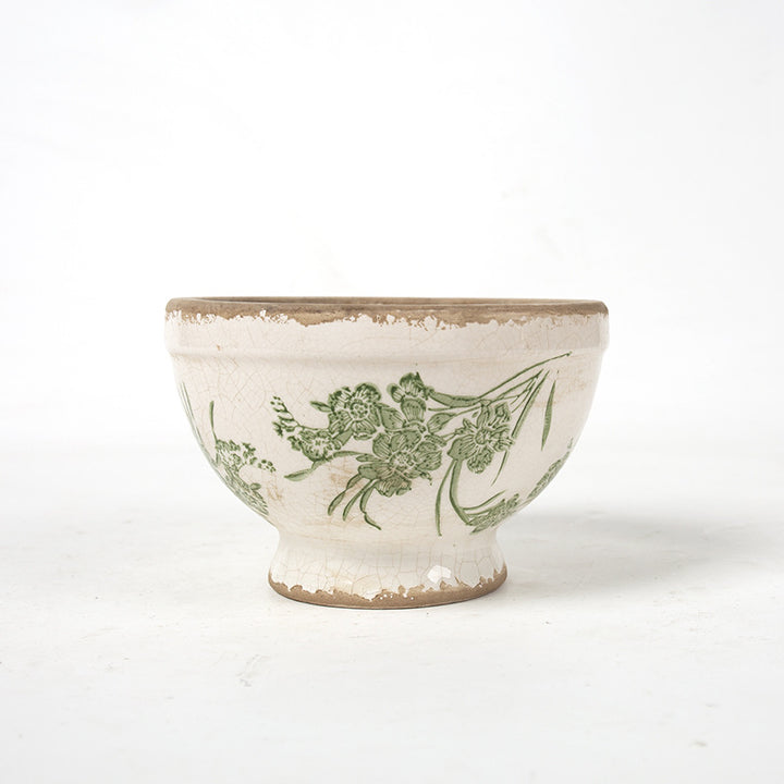 Floral Ceramic Planter Bowlift