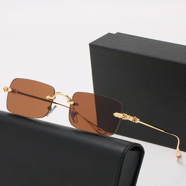 Ladies fashionable correction glasses with elegant square frame and decorated temples Bowlift