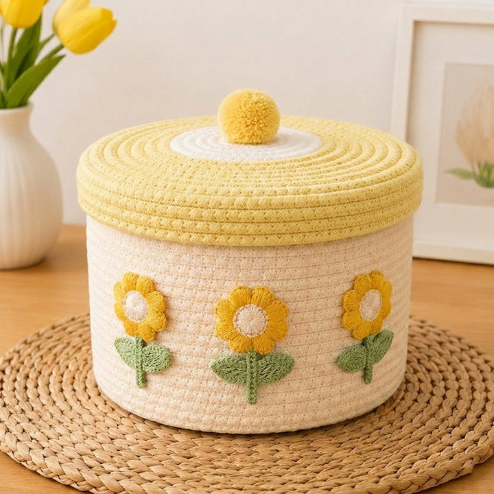 Decorative Knitted Storage Container Bowlift