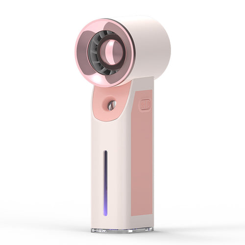 Women's portable facial mist sprayer and USB mini fan with ultrasonic nebulization Bowlift