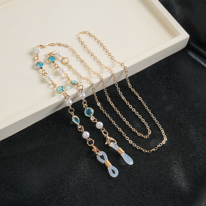 Elegant Gemstone Eyewear Chain Bowlift