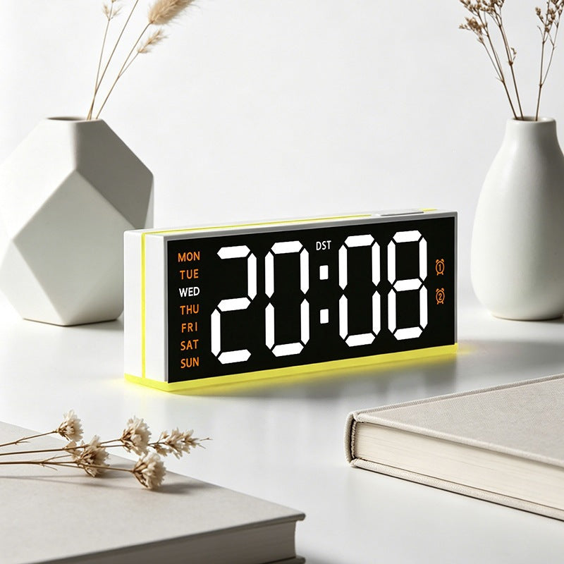 Digital alarm clock with large LED display and dual alarm function Bowlift
