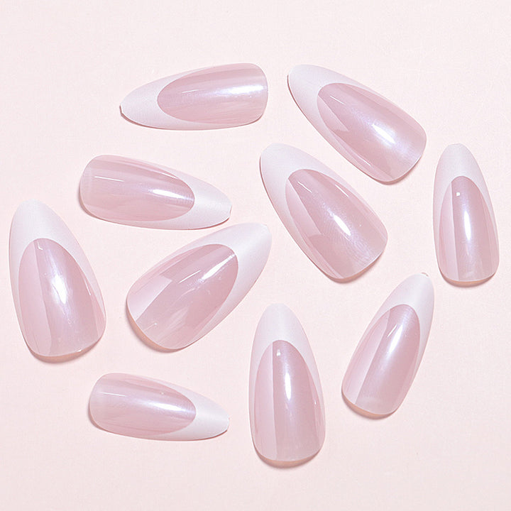DIY Natural Glossy Press-On Nail Set Bowlift