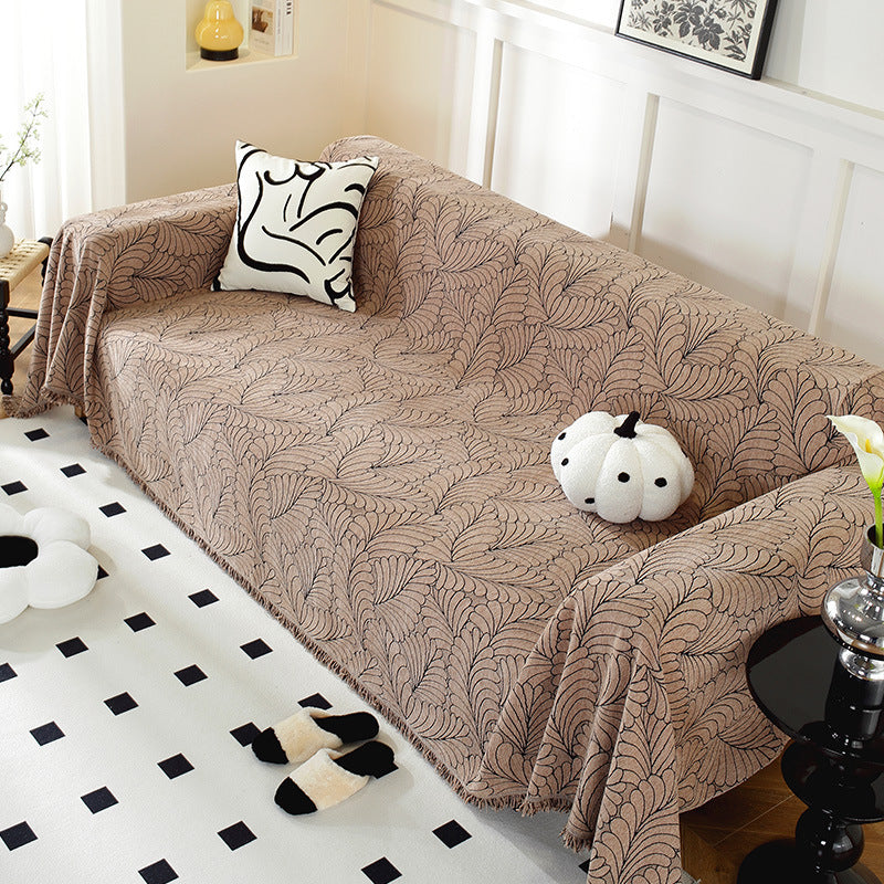 Cozy Decorative Fringe Sofa Throw Blanket