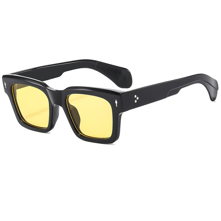 Ladies Square Sunglasses with Luxurious Frame and Protective UV Filter Bowlift