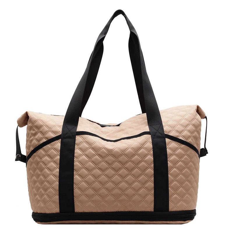 Quilted Travel Weekender Bag Bowlift