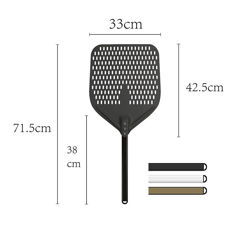 long-handle aluminum pizza peel with thin rectangular blade Bowlift