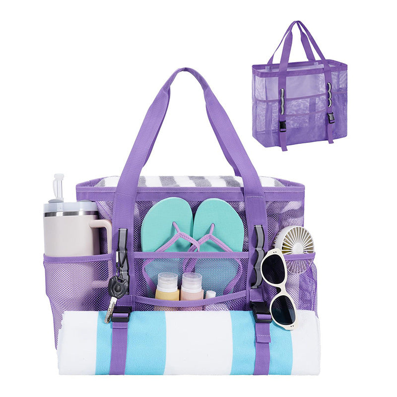 Multifunctional beach bag with mesh design Bowlift