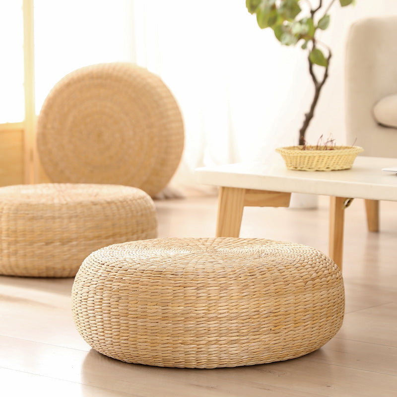 More Elegant Cow Pouf Made of Natural Materials Bowlift