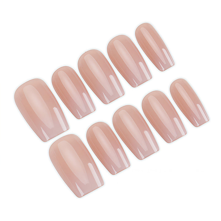 Elegant French Tip Press-On Nails Set Bowlift