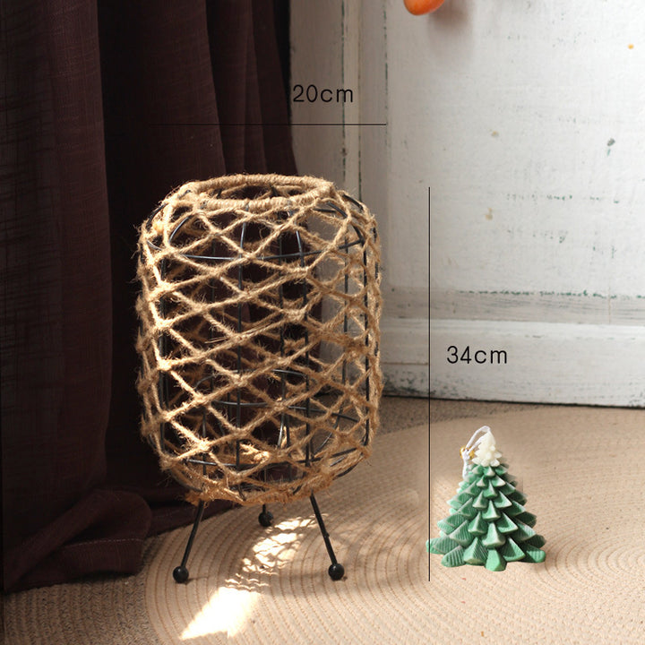 Decorative basket with natural fiber design Bowlift