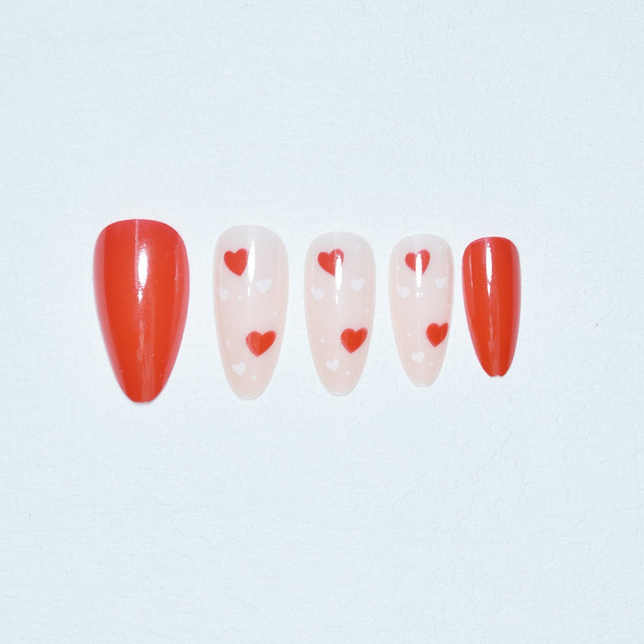 Heart-Themed Nail Art Bowlift