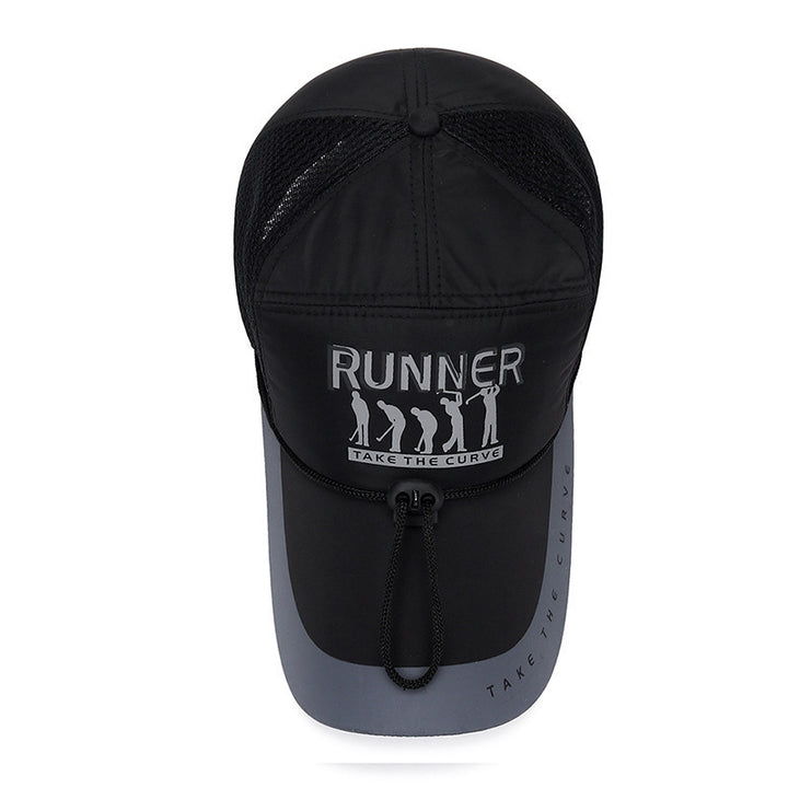 Women's Sporty Running Cap with Ventilation Mesh Bowlift