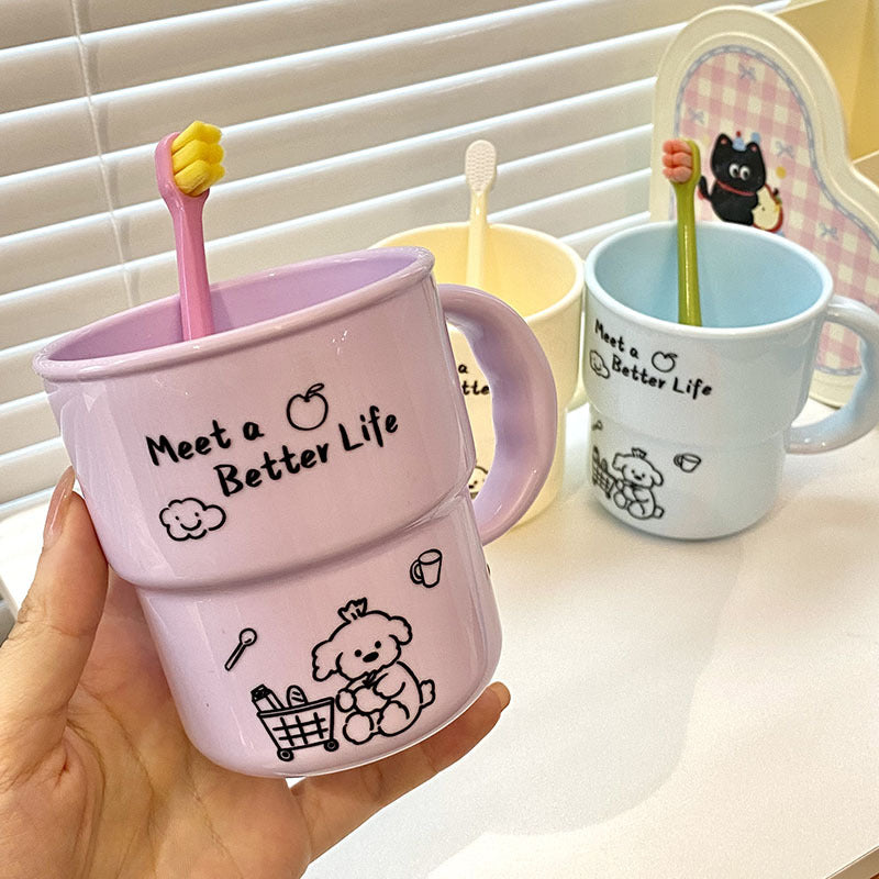 Ceramic mug with cute animal design Bowlift
