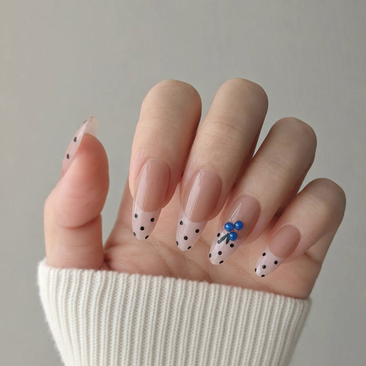 Elegant Floral Bow Press-On Nail Tips Bowlift