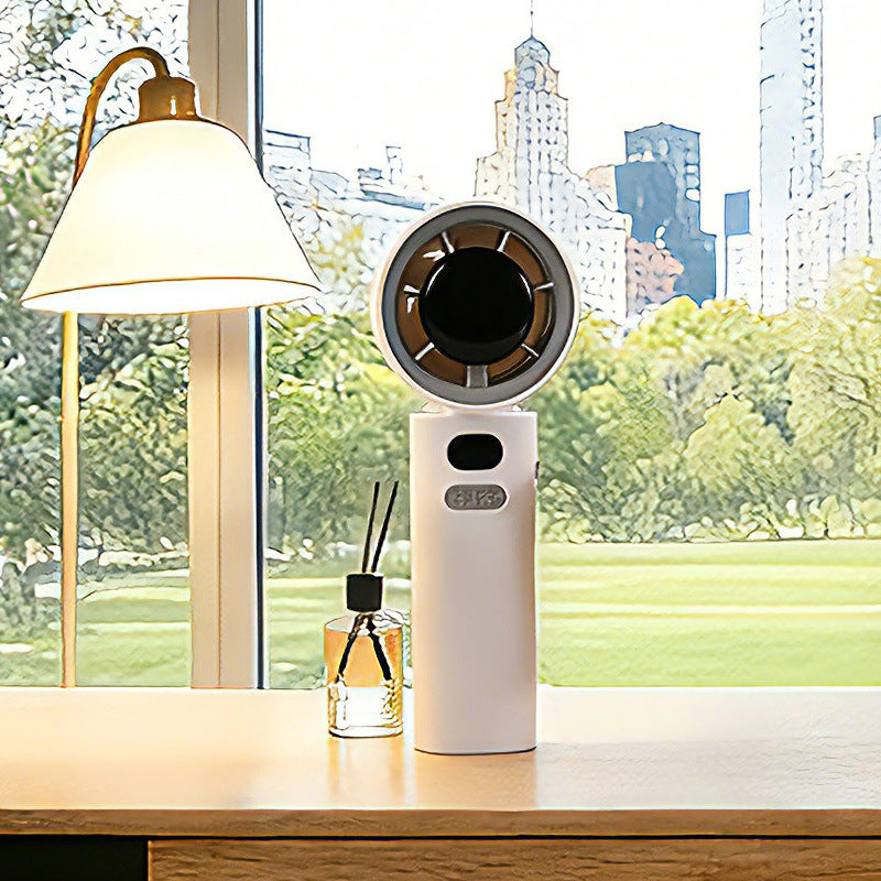 Women portable USB fan with innovative design Bowlift