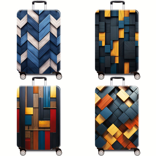 Hard Shell Luggage with Geometric Design Bowlift