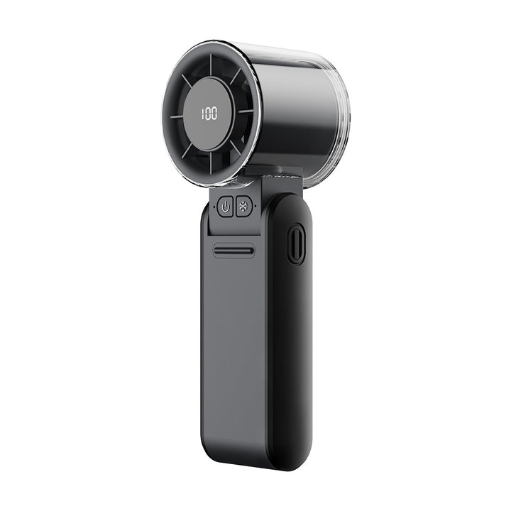 Women's Portable Mini Fan with USB Charging Function and LED Display Bowlift