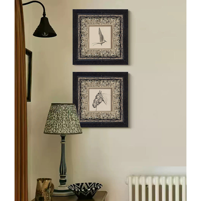 Decorated Framed Bird Artwork