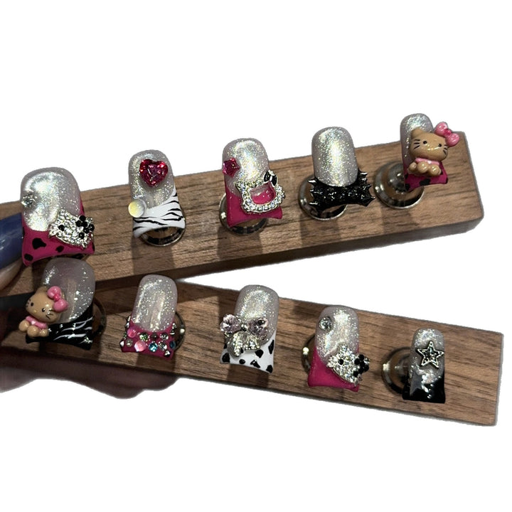 Creative Art Nails with Playful Design Bowlift