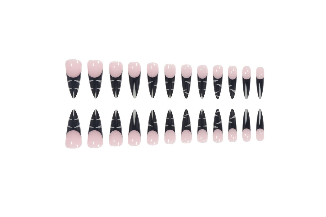 Artistic Stiletto Press-On Nails Bowlift