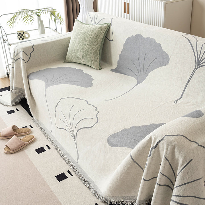 Elegant Flower Pattern Throw Blanket