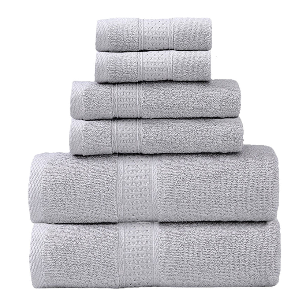 Terry Towel Set with Elegant Border Bowlift