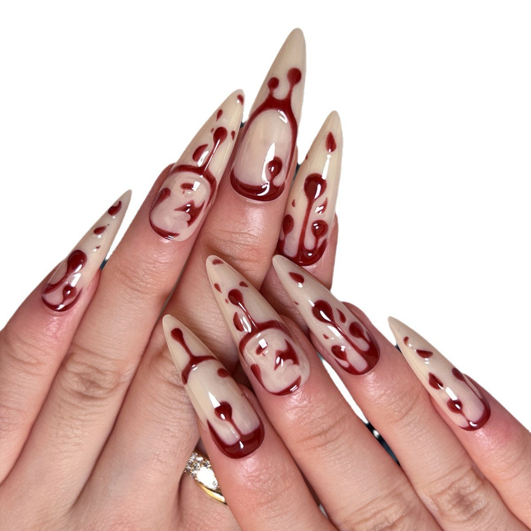 Artistic Halloween Themed Nail Art Bowlift