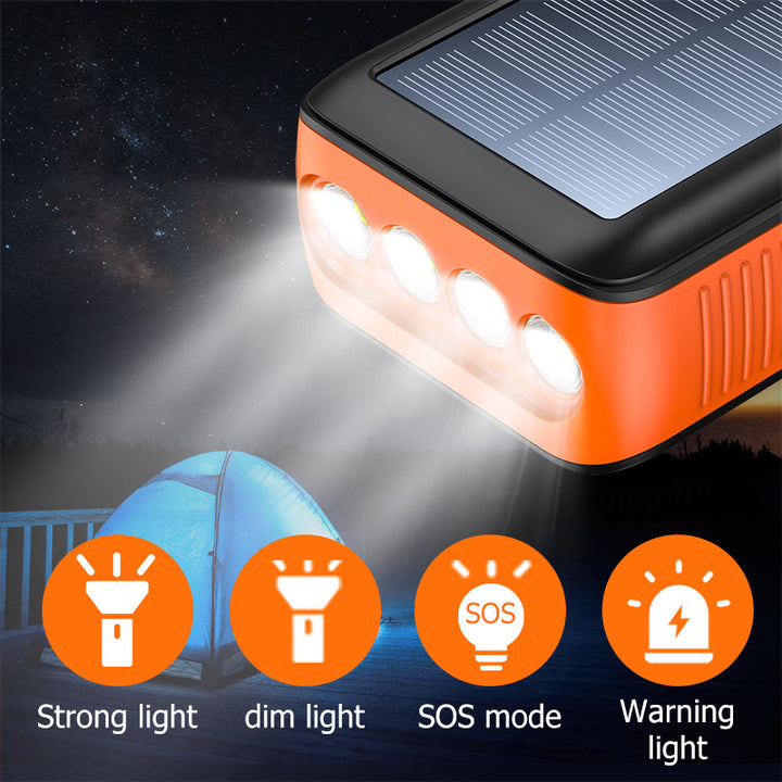 Solar Powerbank with Multifunctional LED Lights Bowlift
