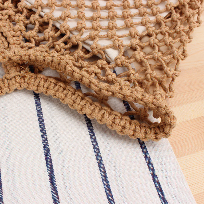 Multifunctional Macrame Tote Bag Bowlift