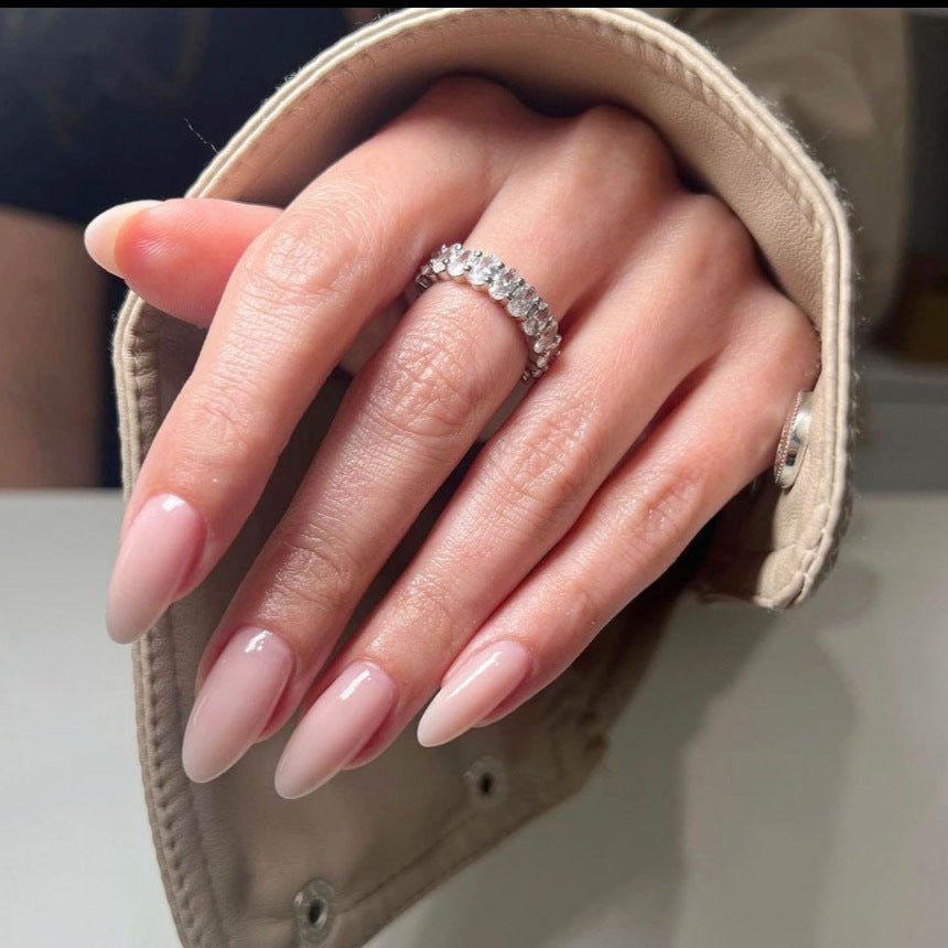 Press-On Nail Kit with Almond Shape and Natural Finish Bowlift