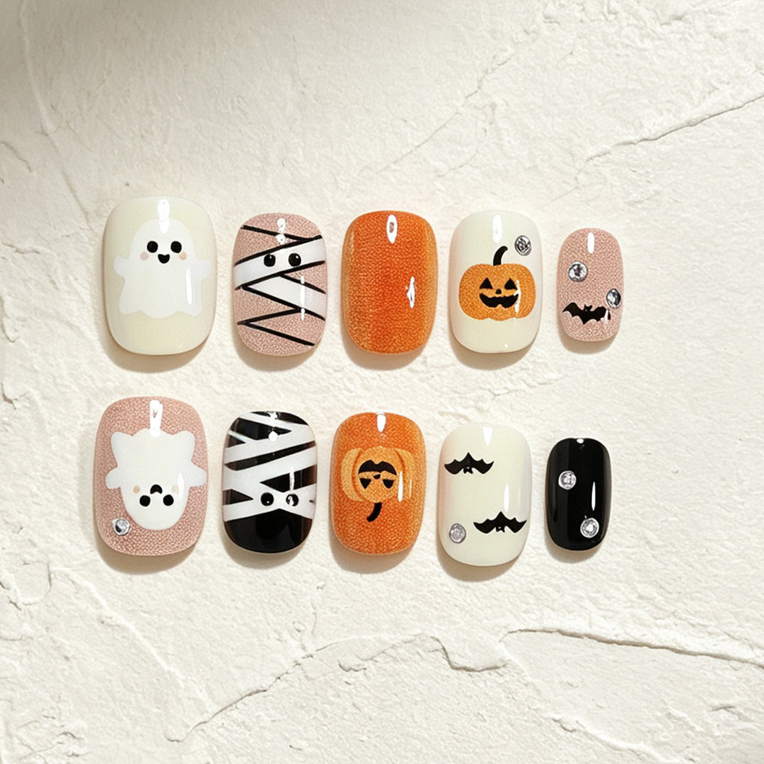 Creative Nail Art Set with Halloween Designs Bowlift