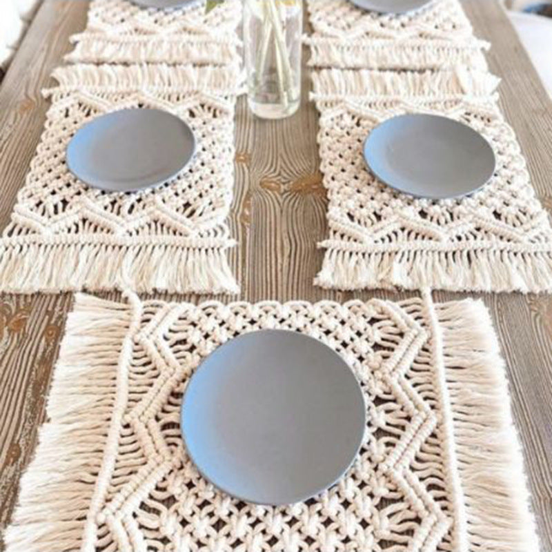 Bohemian Woven Macrame Table Runner Bowlift
