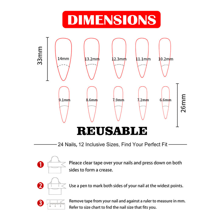 Artificial nails with elegant design Bowlift