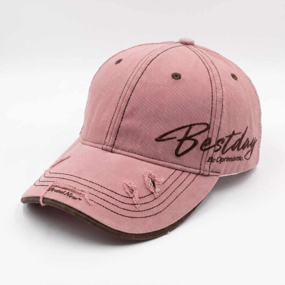 Men's Distressed Casual Cotton Baseball Cap Bowlift