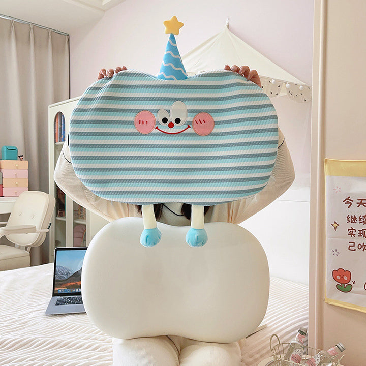 Plush pillow in cookie shape with cute face Bowlift
