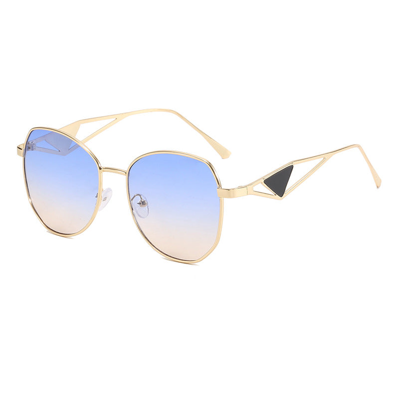 Women's fashionable geometric sunglasses with unique frame Bowlift