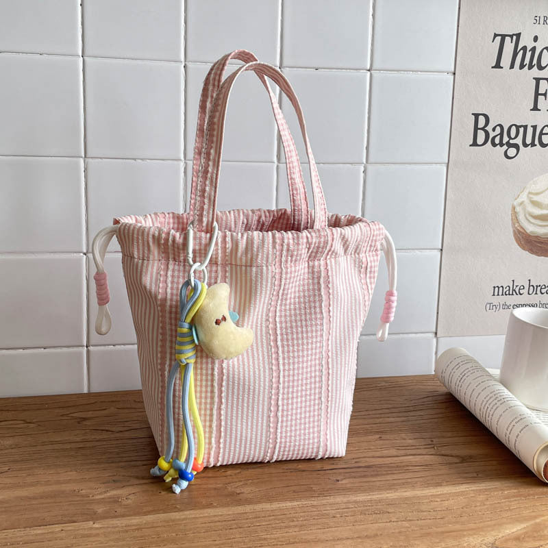 WoDrawstring Utility Tote Bag Bowlift