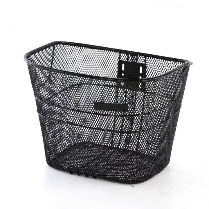 front-mount mesh bicycle basket with universal bracket Bowlift