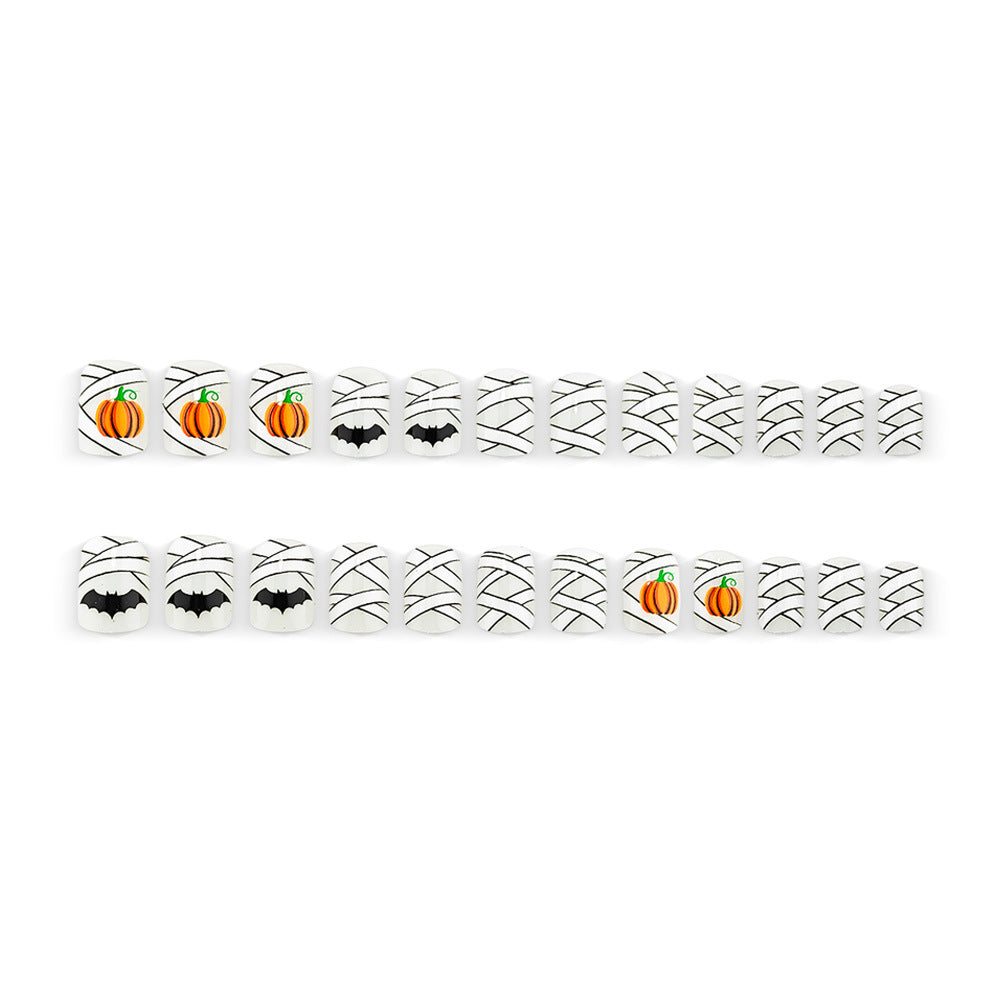 Halloween Artificial Nails with Creepy Designs Bowlift