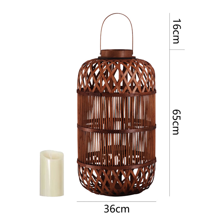 Stylish Handcrafted Rattan Lantern Bowlift