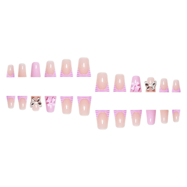 Playful Floral Design Press-On Nail Extensions Bowlift
