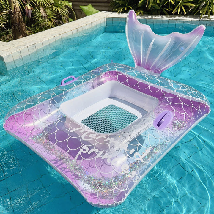 Inflatable Pool Lounger with Sun Canopy Bowlift