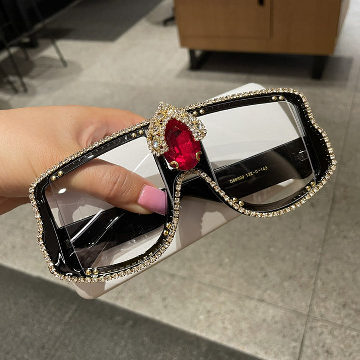 Women gemstone-embellished sunglasses Bowlift