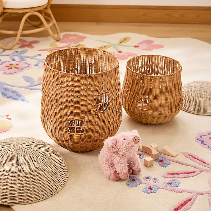 Decorative Woven Pet Home Bowlift