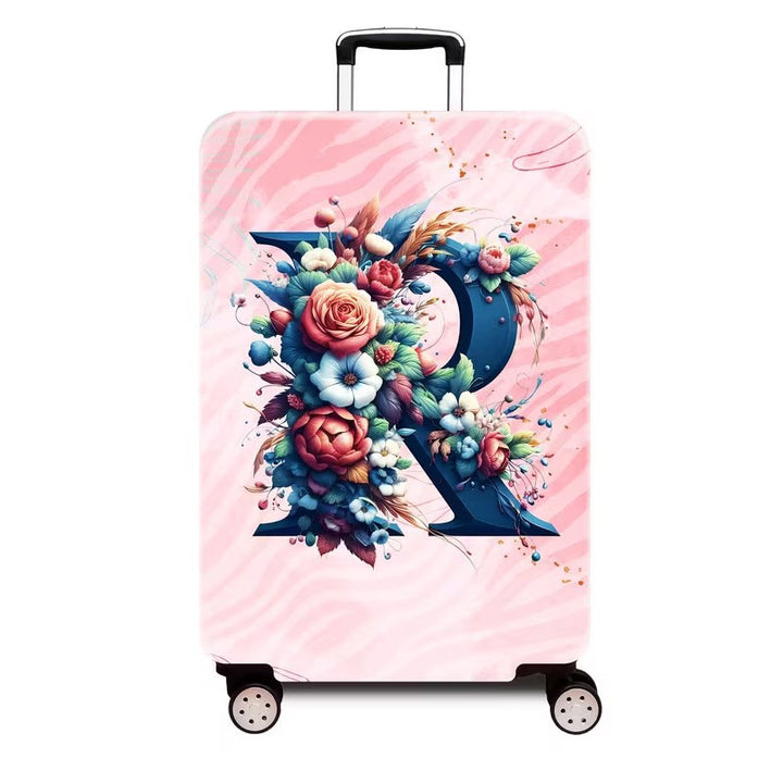 Ladies hard shell suitcase with luxurious floral design Bowlift
