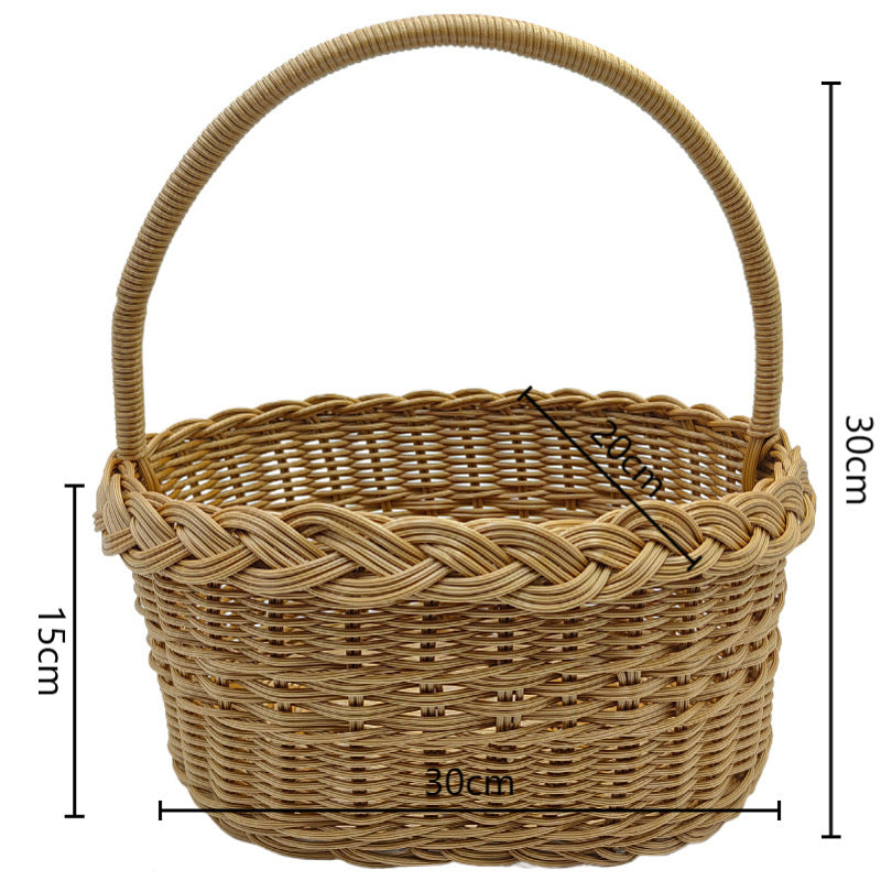 Handmade Decorative Woven Basket Bowlift