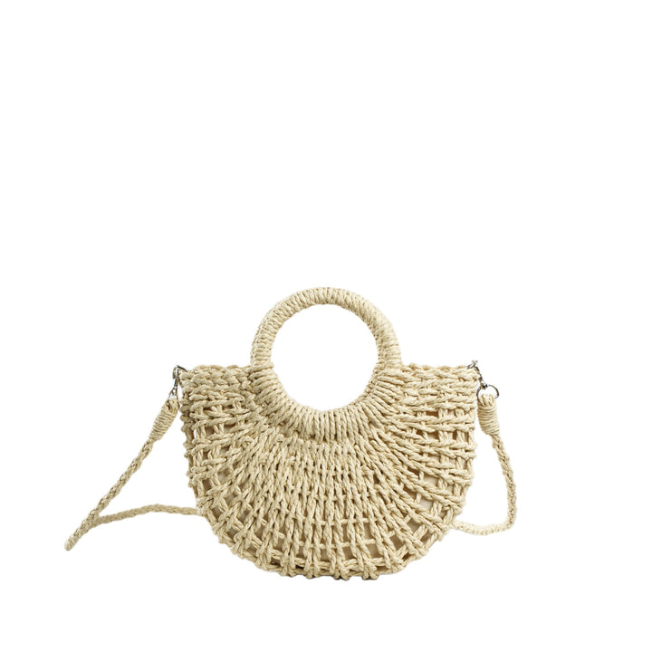 Beef Bast Handbag with Structured Design Bowlift