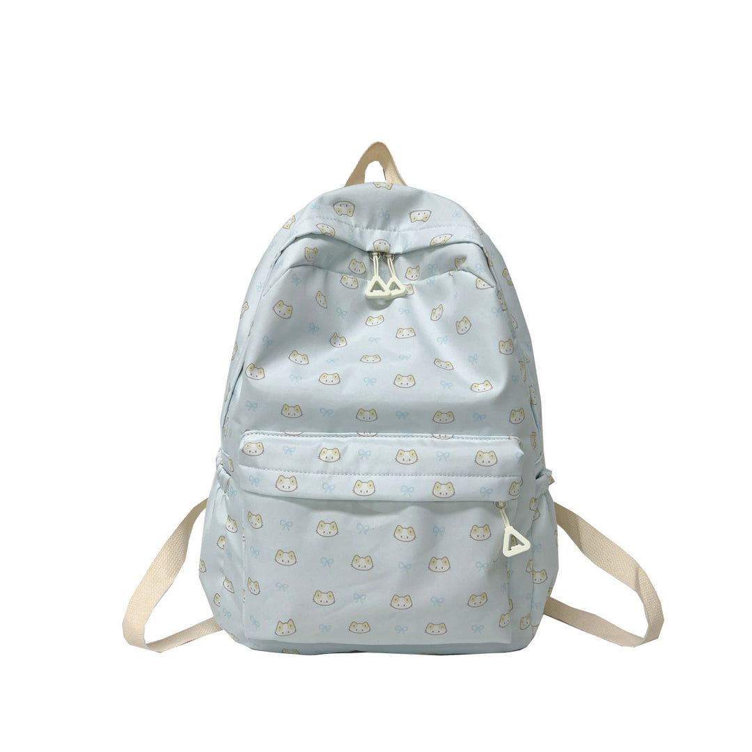 Cute backpack with embroidered cat motif Bowlift