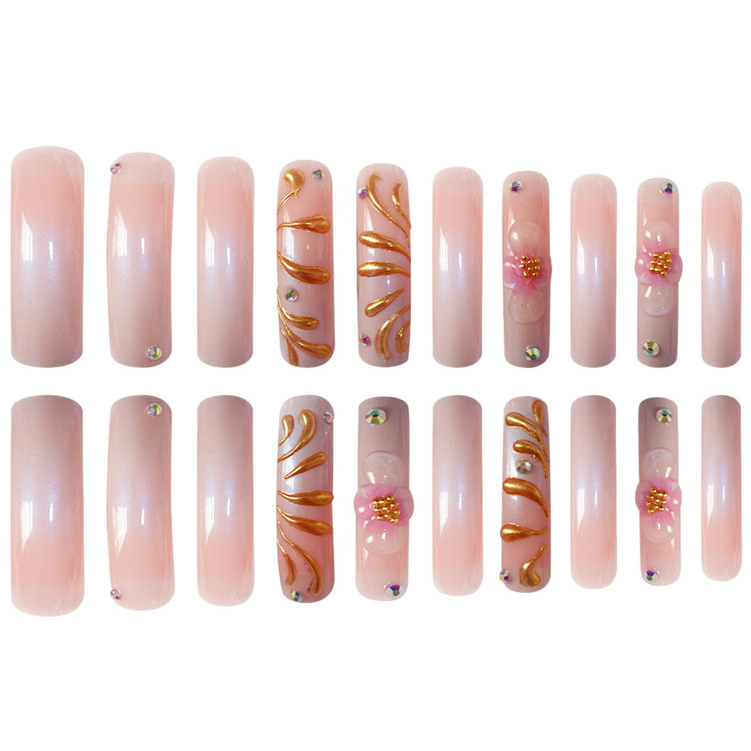 Decorative Long Acrylic Nail Art Extensions Bowlift